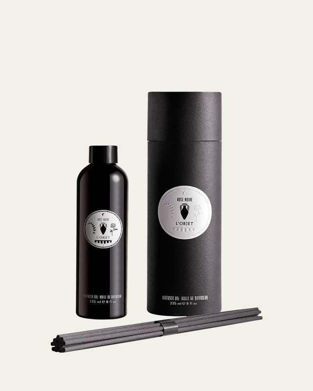Rose Noire Apothecary Diffuser Oil + Reeds Refill, 8 oz.
